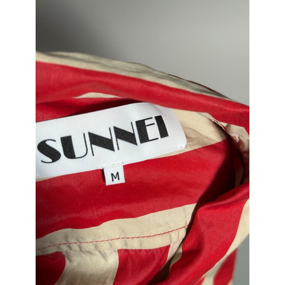 Sunnei Red Striped Button Up - image 5